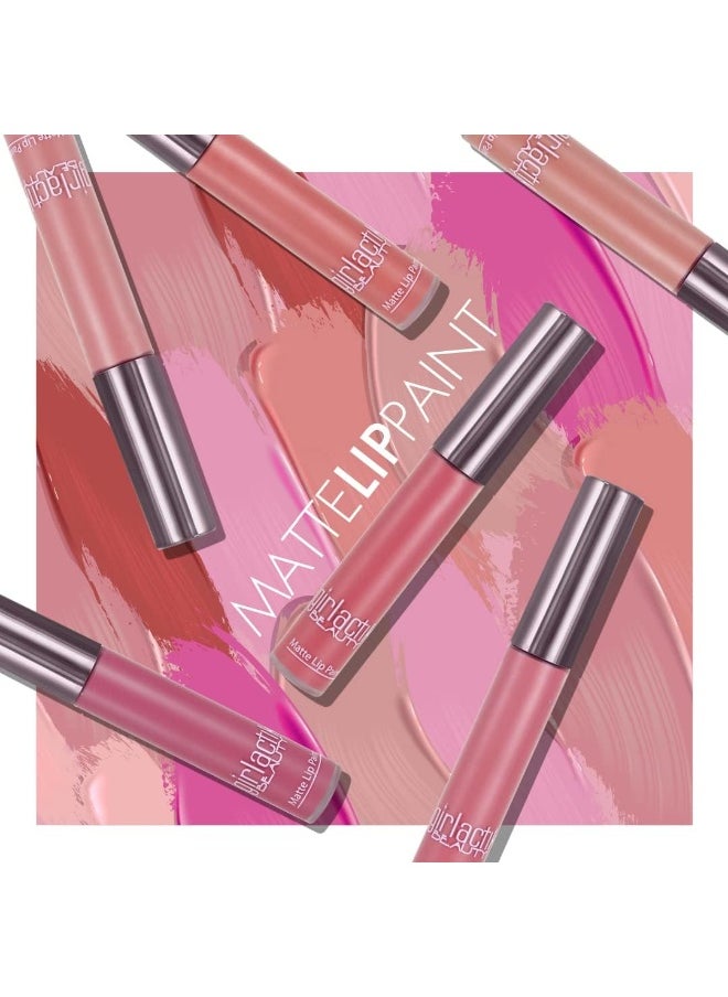 Usa. Matte Lip Paint Liquid, Starlet. Matte Pink Lipstick. Longwear Lip Liquid Set. Richly Pigmented & Non-Drying Matte Lipstick.