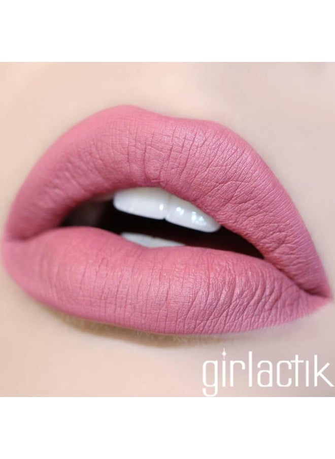 Usa. Matte Lip Paint Liquid, Starlet. Matte Pink Lipstick. Longwear Lip Liquid Set. Richly Pigmented & Non-Drying Matte Lipstick.
