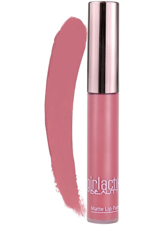 Usa. Matte Lip Paint Liquid, Starlet. Matte Pink Lipstick. Longwear Lip Liquid Set. Richly Pigmented & Non-Drying Matte Lipstick.