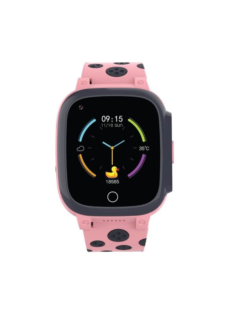 4G Kids Smart Watch with GPS and Video Call- Pink