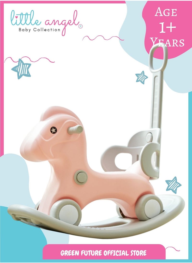 Little Angel - Kids Toys Rocking Horse Chair Ride-on - Pink