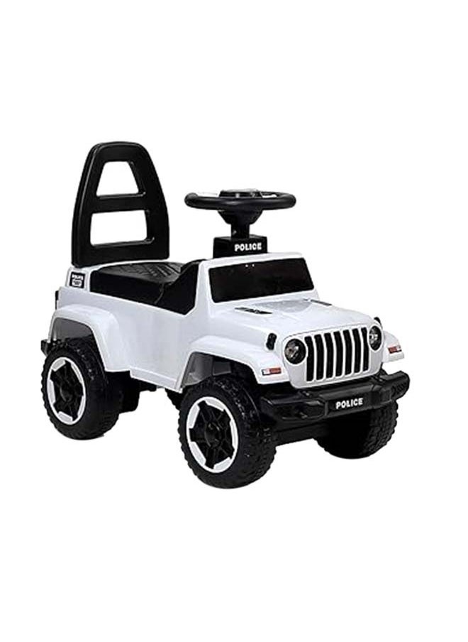 Ride on Car for Kids, Ride on Kids Car with Music & Lights, Kids Ride On Push Car Jeep, Push Car for Toddlers With Under Seat Storage, Kids Toy Car Suitable for Children, White