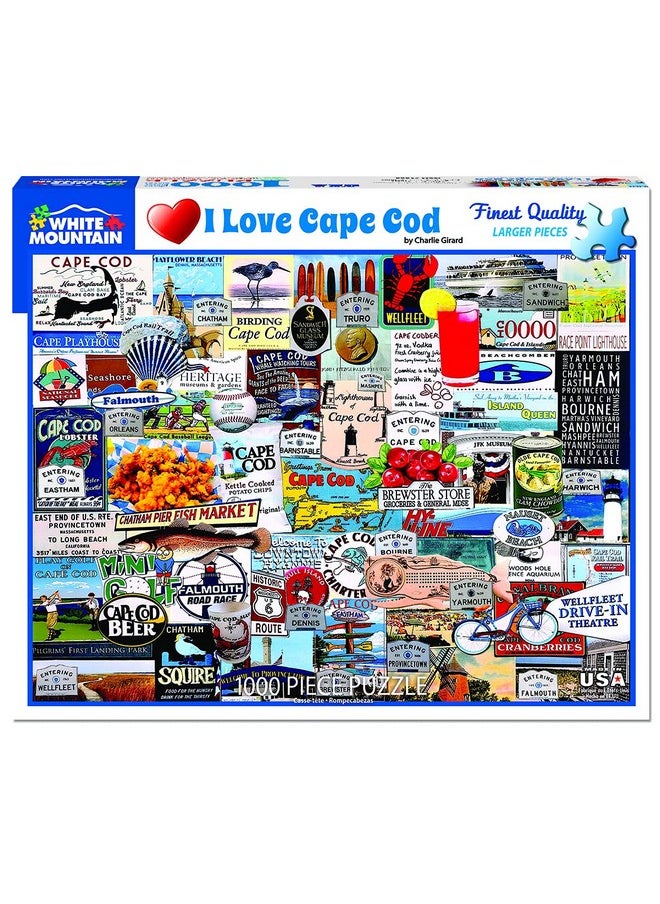Puzzles I Love Cape Cod - 1000 Piece Jigsaw Puzzle