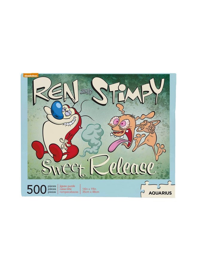 Aquarius Ren & Stimpy 500 Piece Jigsaw Puzzle