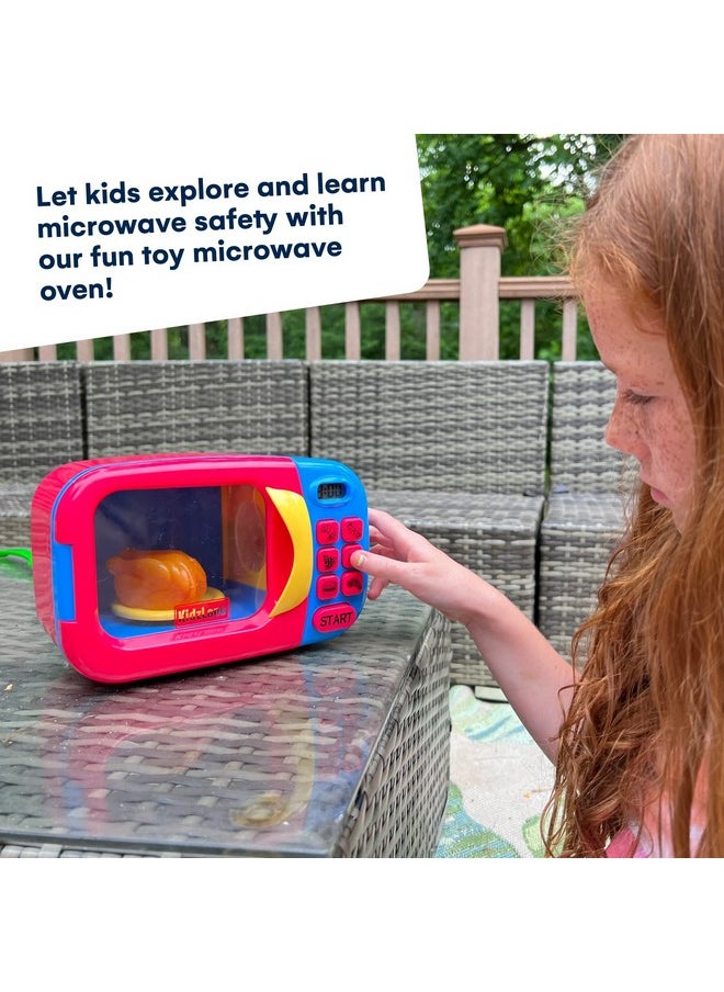 Toy Microwave | Kids Microwave Toy Oven | Play Microwave For Kids And Toddlers | Microwave Kitchen Playset | Pretend Play Cooking Toys Accessories For Girls And Boys