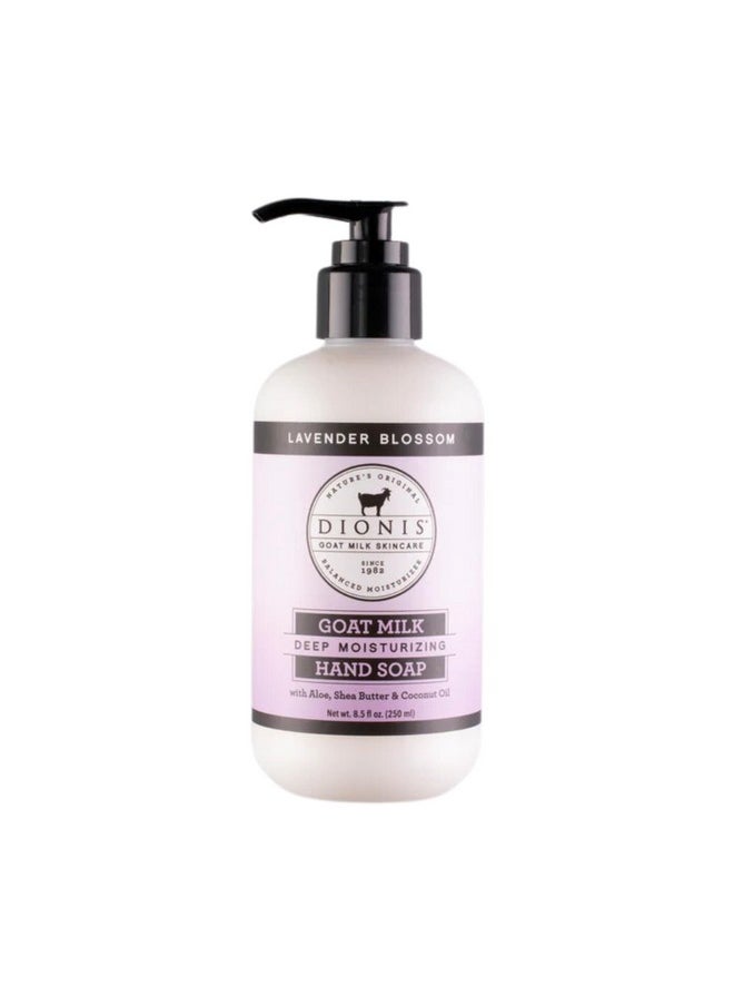 Goat Milk Skincare Lavender Blossom Scented Hand Soap - Skin Moisturizing & Hydrating Hand Wash - Rich & Creamy -Made In The Usa - Cruelty Free For Sensitive Skin, 8.5Oz Bottle With A Pump