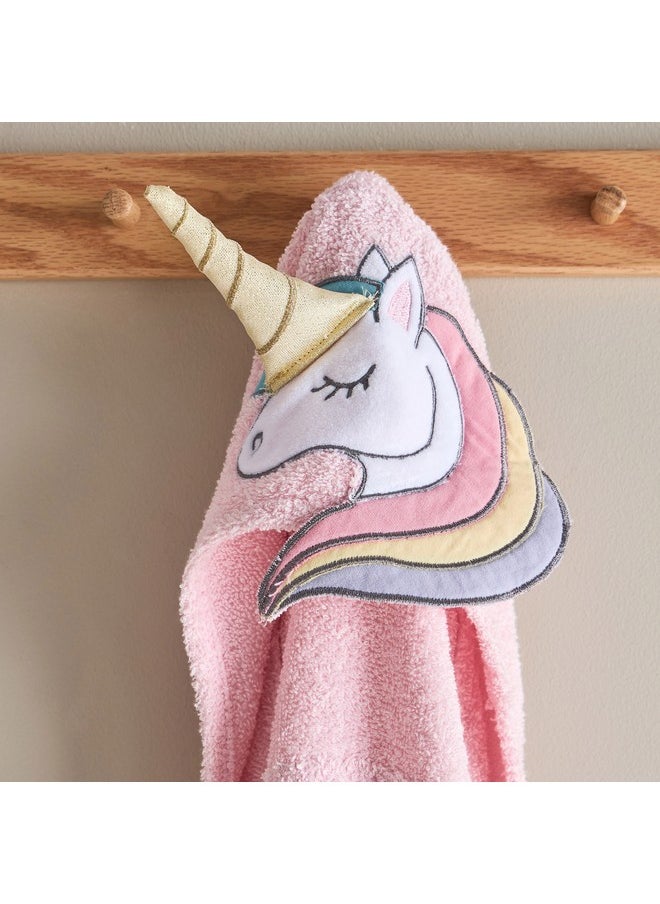 Grace Meadows Unicorn Turkish Cotton Kids Hooded Bath Towel 70 x 130 cm