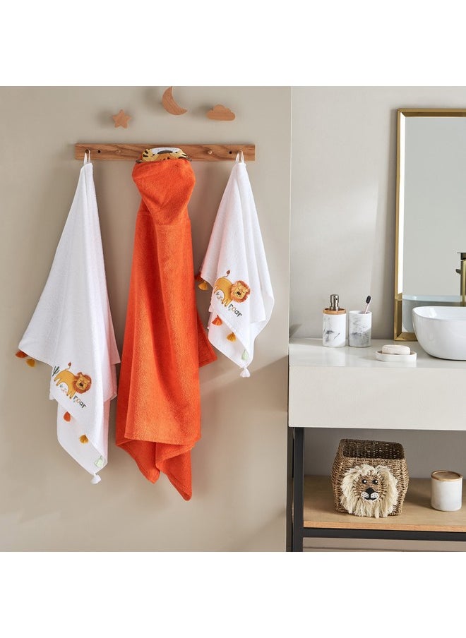 Grace Adventurer Tiger Turkish Cotton Kids Hooded Bath Towel 70 x 130 cm