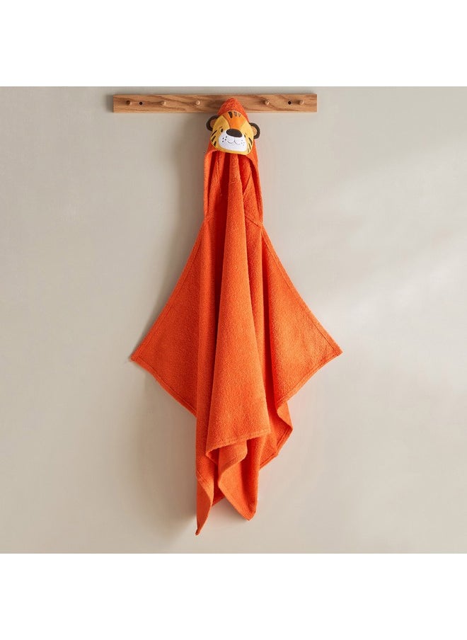 Grace Adventurer Tiger Turkish Cotton Kids Hooded Bath Towel 70 x 130 cm