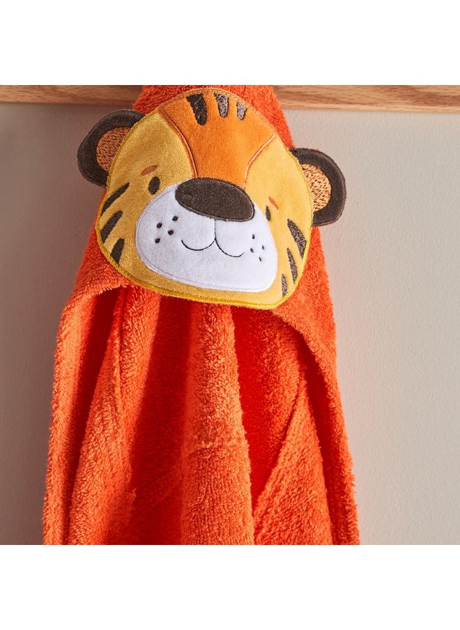 Grace Adventurer Tiger Turkish Cotton Kids Hooded Bath Towel 70 x 130 cm