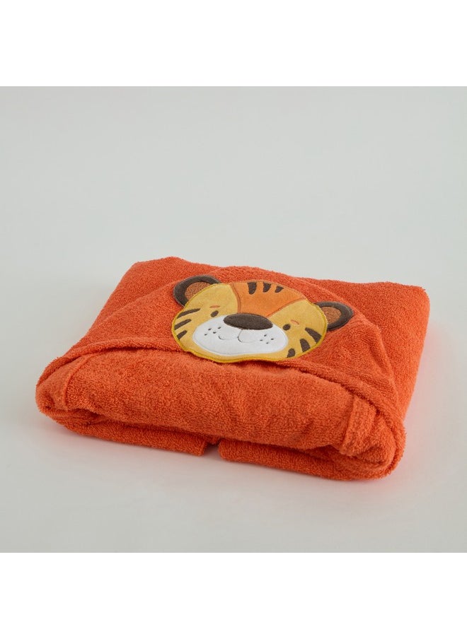 Grace Adventurer Tiger Turkish Cotton Kids Hooded Bath Towel 70 x 130 cm