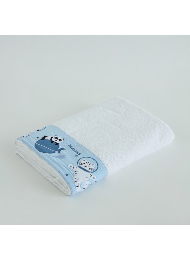 Grace Gearhead Cosmos Turkish Cotton Kids Bath Towel 65 x 136 cm