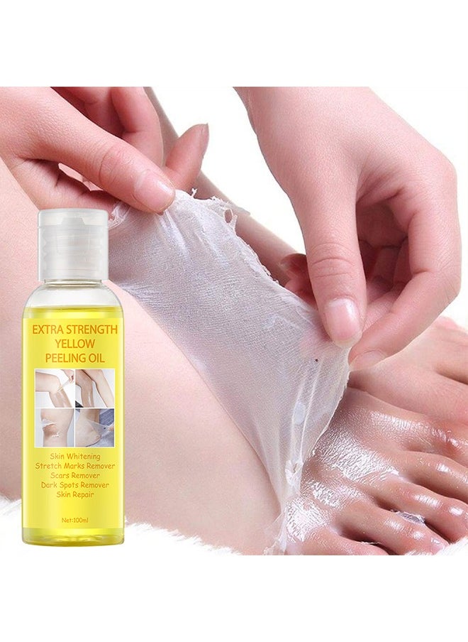 Extra Strength Yellow Peeling Oil-Skin Whitening, Stretch Marks Remover, Scars Remover, Dark Spots Remover, Skin Repair 100ml