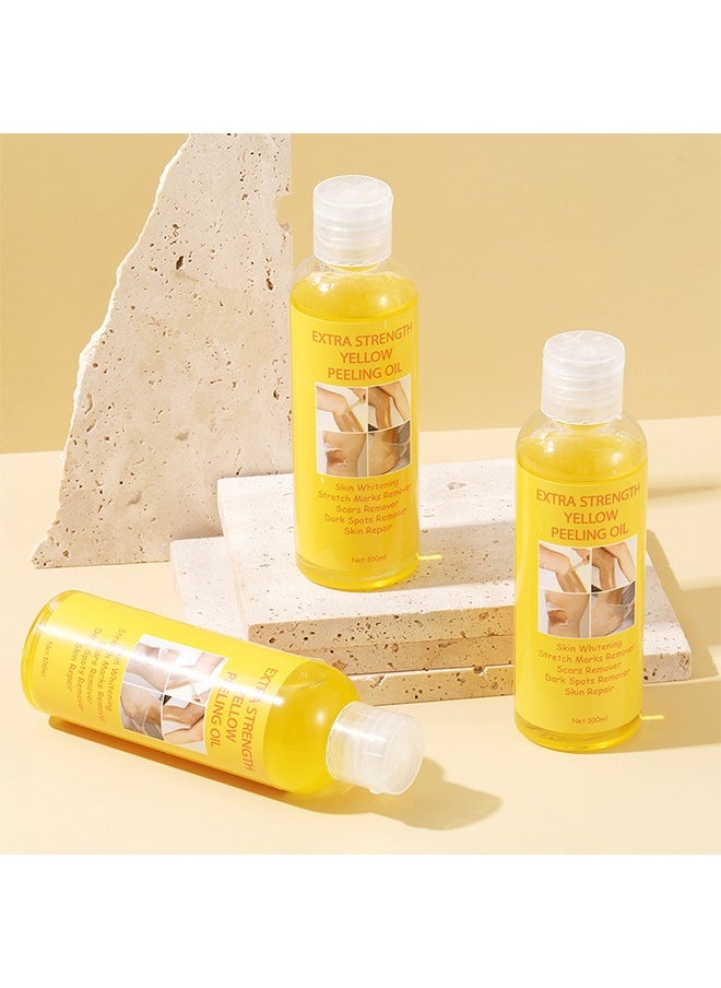 Extra Strength Yellow Peeling Oil-Skin Whitening, Stretch Marks Remover, Scars Remover, Dark Spots Remover, Skin Repair 100ml