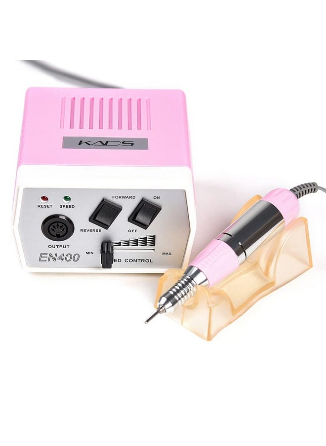 KADS 30000RPM Nail Art Drill Nail Equipment Manicure Tools Pedicure Acrylics Pink Electric Nail Art Drill Finger & Toe Machine Set (Pink)