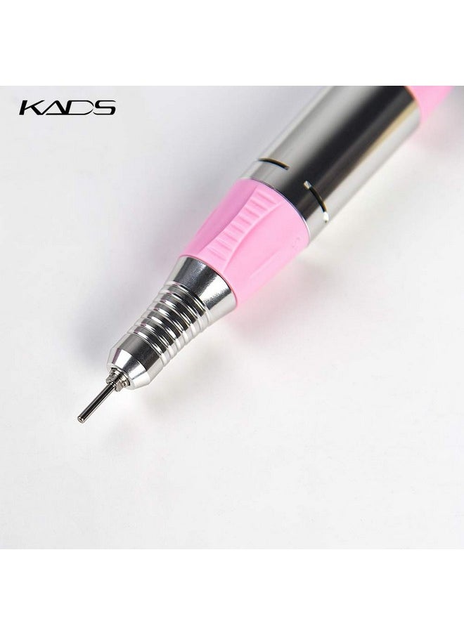 KADS 30000RPM Nail Art Drill Nail Equipment Manicure Tools Pedicure Acrylics Pink Electric Nail Art Drill Finger & Toe Machine Set (Pink)