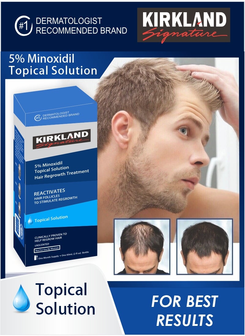 5% Minoxidil Topical Solution 60 ML – Hair Regrowth Treatment for Thinning Hair