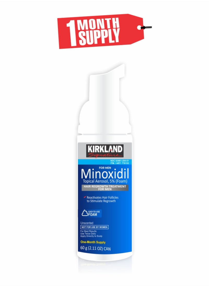 Minoxidil Blue Foam - Reactivate Hair Follicles for Enhanced Growth