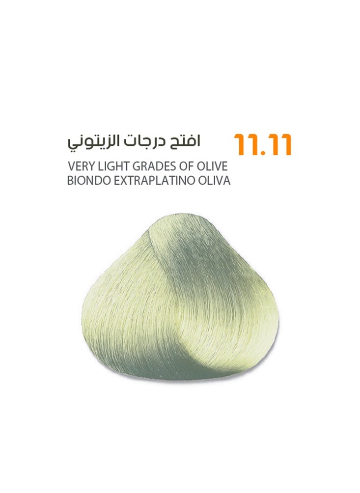 SAVOO Hair Color Cream 11.11 Very Light Grades of Olive - Herbal Extract & Oil Plex 100ml