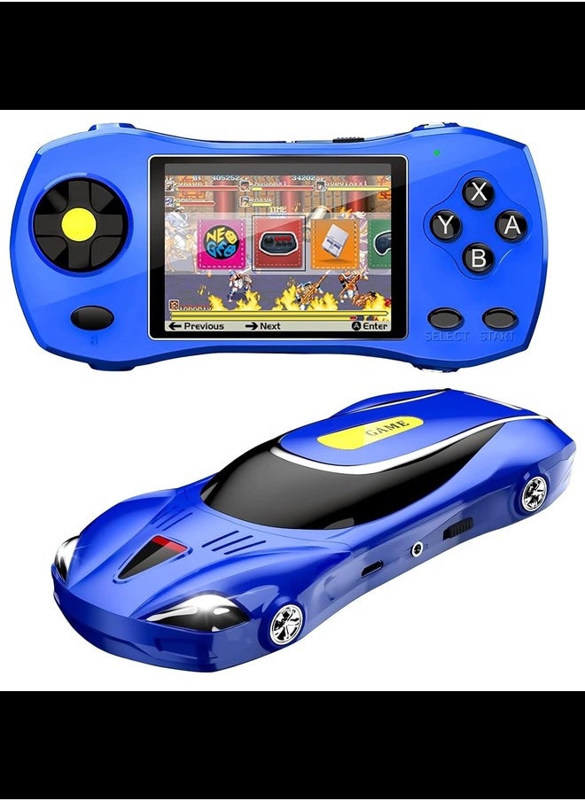 Handheld Game Video Game Console 620 Retro Games Support Connecting TV Game for Kids Boys, Birthday Gifts.(Blue)