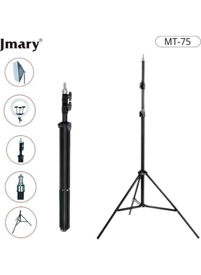 JMARY MT-75 Light Tripod Stand for Softbox Ring Lights and Mobile Phones