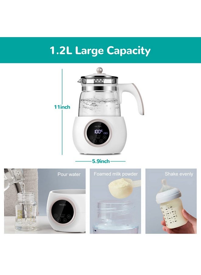 Baby Formula Water Kettle Electric Kettle Temperature Control Water Boiler Smart Kettle Instant Warmer Water Kettle Electric Bottle Warmer Formula Kettle For Tea Coffee 1.2L