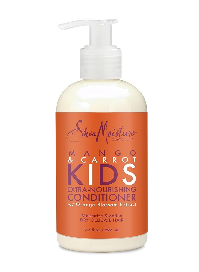 Shea Moisture Mango & Carrot Kids Conditioner – Extra-Nourishing for Dry, Delicate Hair | 7.7 fl oz (227mL)