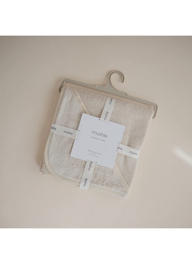 Baby Hooded Towel | Organic Cotton (Fog)