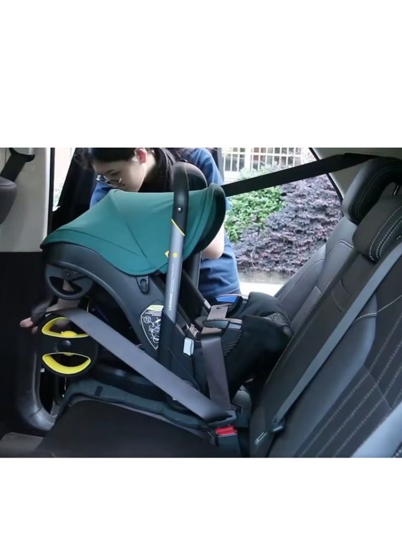 2-in-1 Car Seat & Stroller | World’s First Fully Integrated Travel System | Seamless Transition from Car to Stroller in Seconds | Ergonomic Newborn Support & Side-Impact Protection | Lightweight, Compact, and Durable with Rust-Free Aluminum Frame | Certified for Air Travel & Public Transport