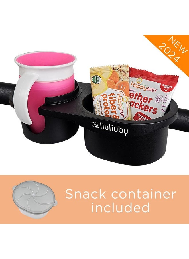 Universal Stroller Snack Tray Attachment | Stroller Cup Holder Attachment Universal Snack Tray For Stroller Tray Attachment | Clip On Baby Stroller Accessories For Joggers, Umbrella & Wagons