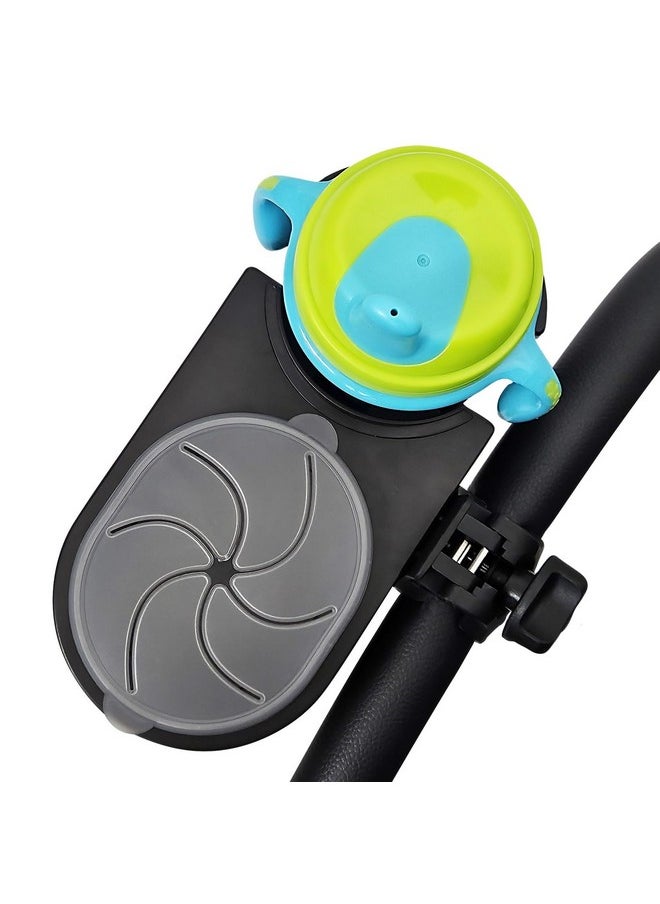 Universal Stroller Snack Tray Attachment | Stroller Cup Holder Attachment Universal Snack Tray For Stroller Tray Attachment | Clip On Baby Stroller Accessories For Joggers, Umbrella & Wagons