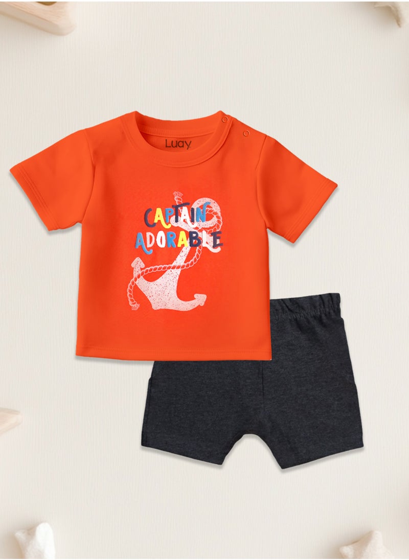 100% Organic Cotton T-shirt+Onesies Pack of 3 set Baby 3in 1Gift Set for Unisex Baby Pure Cotton_Soft,Smooth& Machine,Washable,Breathable Fabric