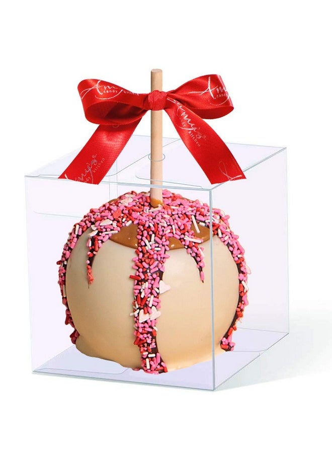 30 Pcs Clear Candy Apple Box With Hole Top | 4