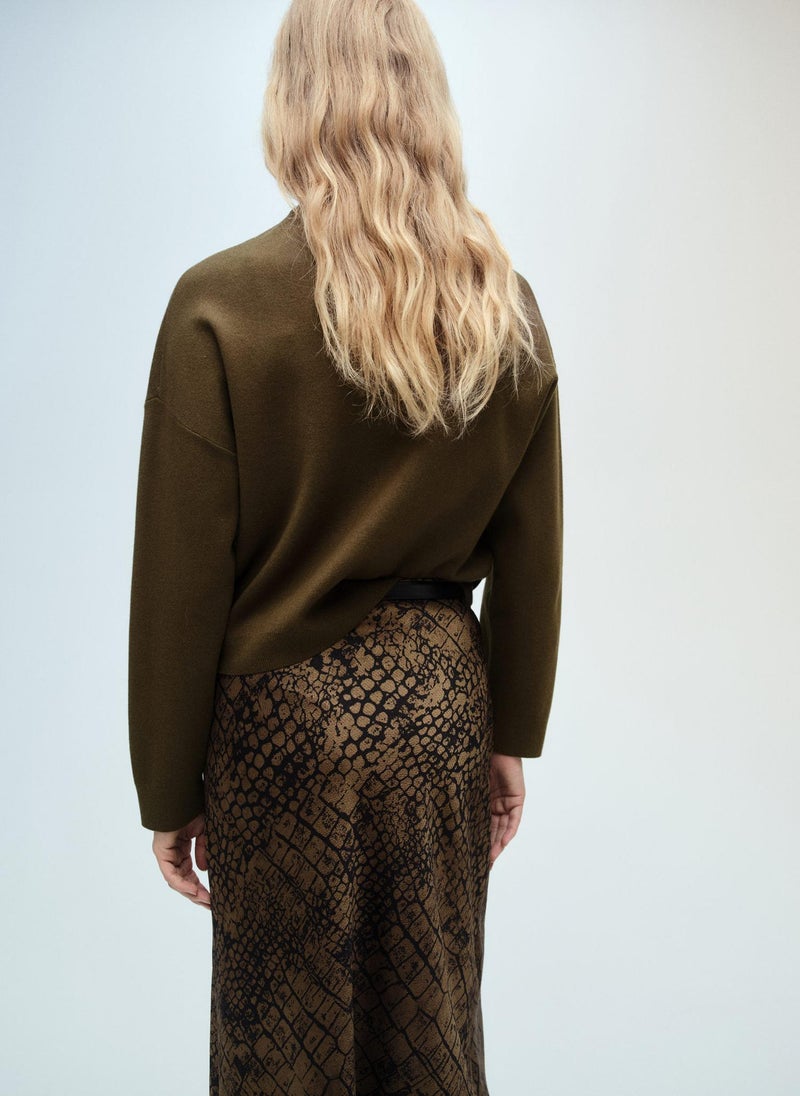 Perkins-Neck Zip Sweater
