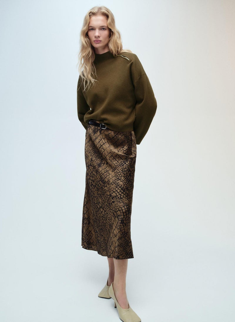 Perkins-Neck Zip Sweater