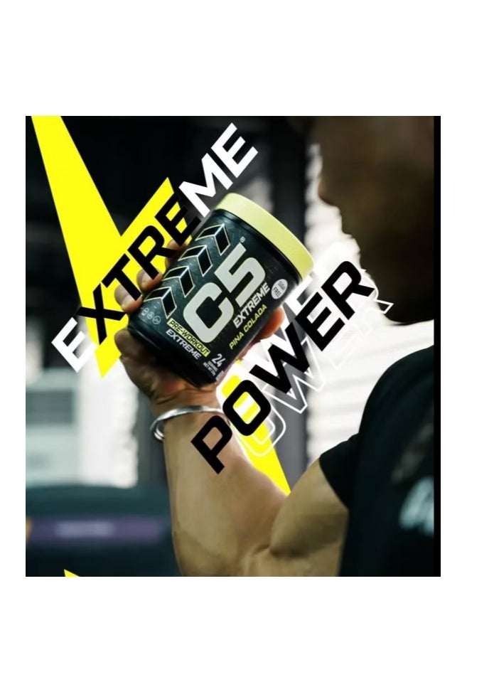 C5 Extreme Powder Pre-workout Blue Raspberry Flavor 24 Servings