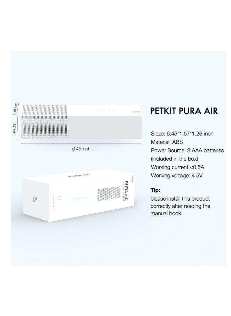 PETKIT PURA AIR, Pet Odor Remover for Cat Litter Box, Automatic Cat and Dog Odor Remover for Dog Toilet with Natural Plant Filter and Smart Infrared Sensor, Indoor Compact Pet Odor Removal