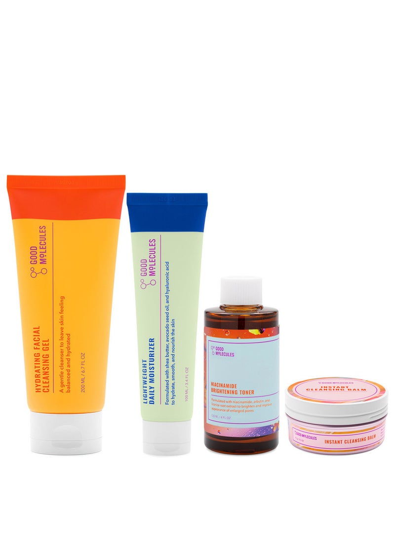 GOOD MOLECULES Double Cleanse, Tone, Moisturize
