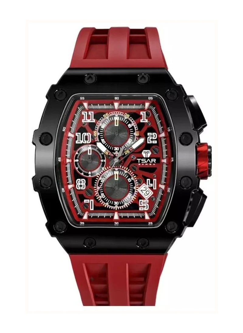 Men's Elemental Series Calendar Version Red Band Watch TB8204Q-37