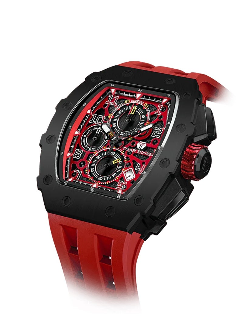 Men's Elemental Series Calendar Version Red Band Watch TB8204Q-37