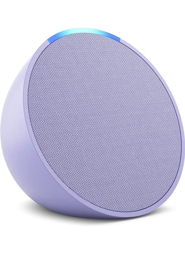 Pop Full sound compact Wi-Fi & Bluetooth smart speaker with Alexa  Use your voice to control smart home devices, play music or the Quran, and more (speaks English & Khaleeji)  Lavender