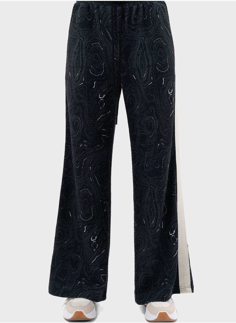 Ellis Taped Wide Leg Pants (Aop)