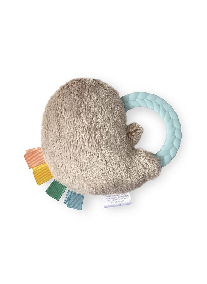 - Ritzy Rattle Pal With Teether - Baby Teething Toy Features A Minky Plush Character, Gentle Rattle Sound & Soft Teether Toy For Newborn (Sloth)