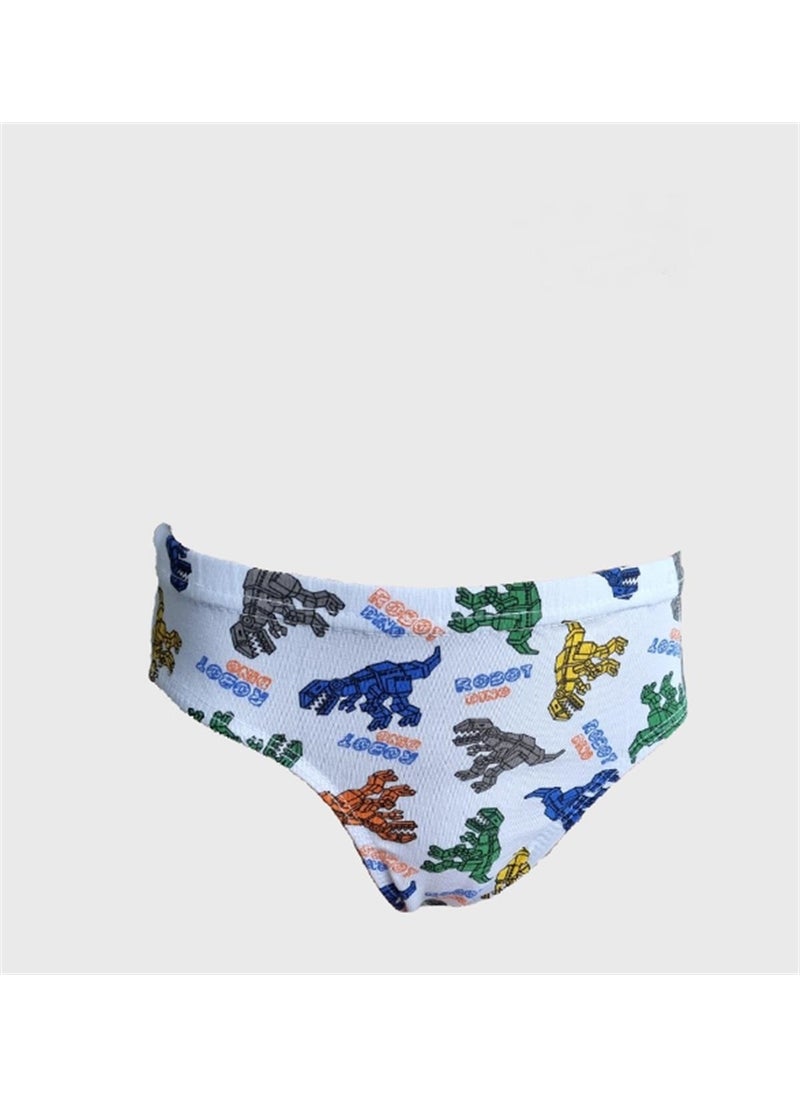 Boy Printed Lycra Slip Panties 12 Pieces - 1018