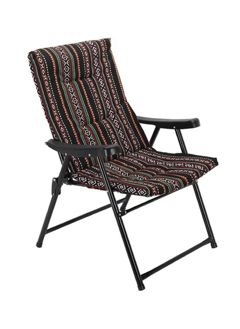 Folding Camping Chair Lightweight Padded High Back Camping Chair for Outdoor Beach Camping and Trekking