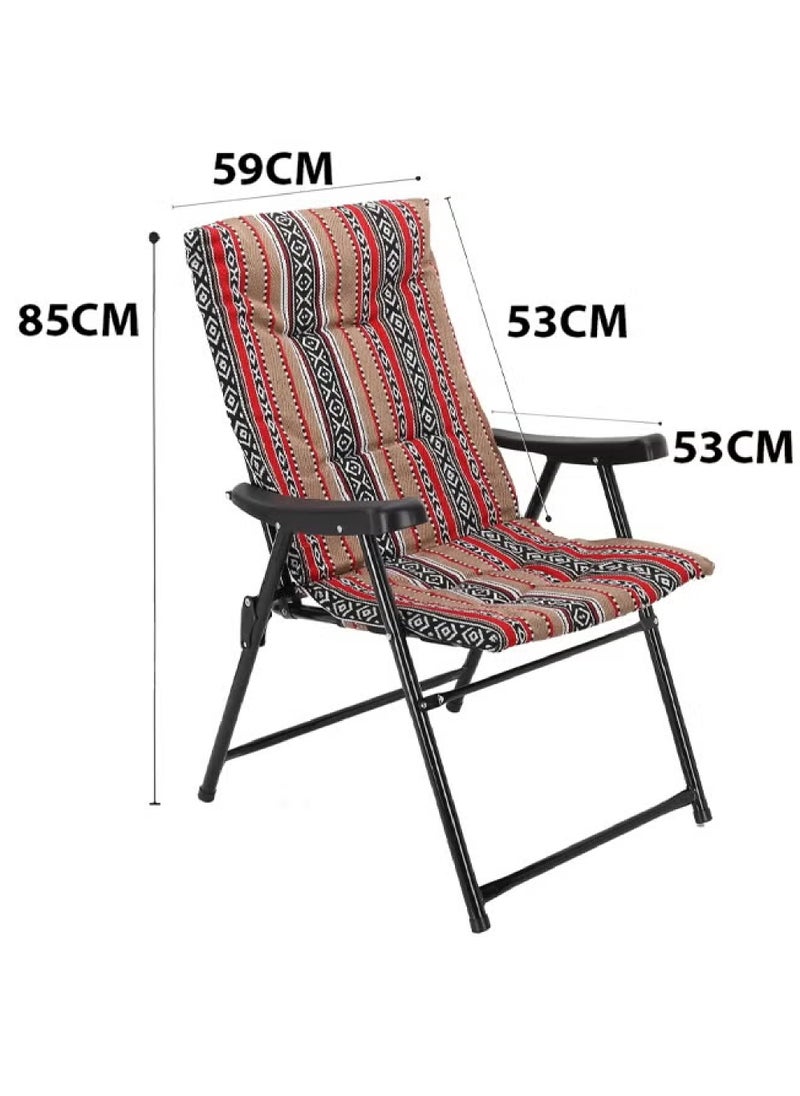 High Quality Padded Lightweight High Back Folding Camping Chair for Outdoor Beach Camping and Trekking