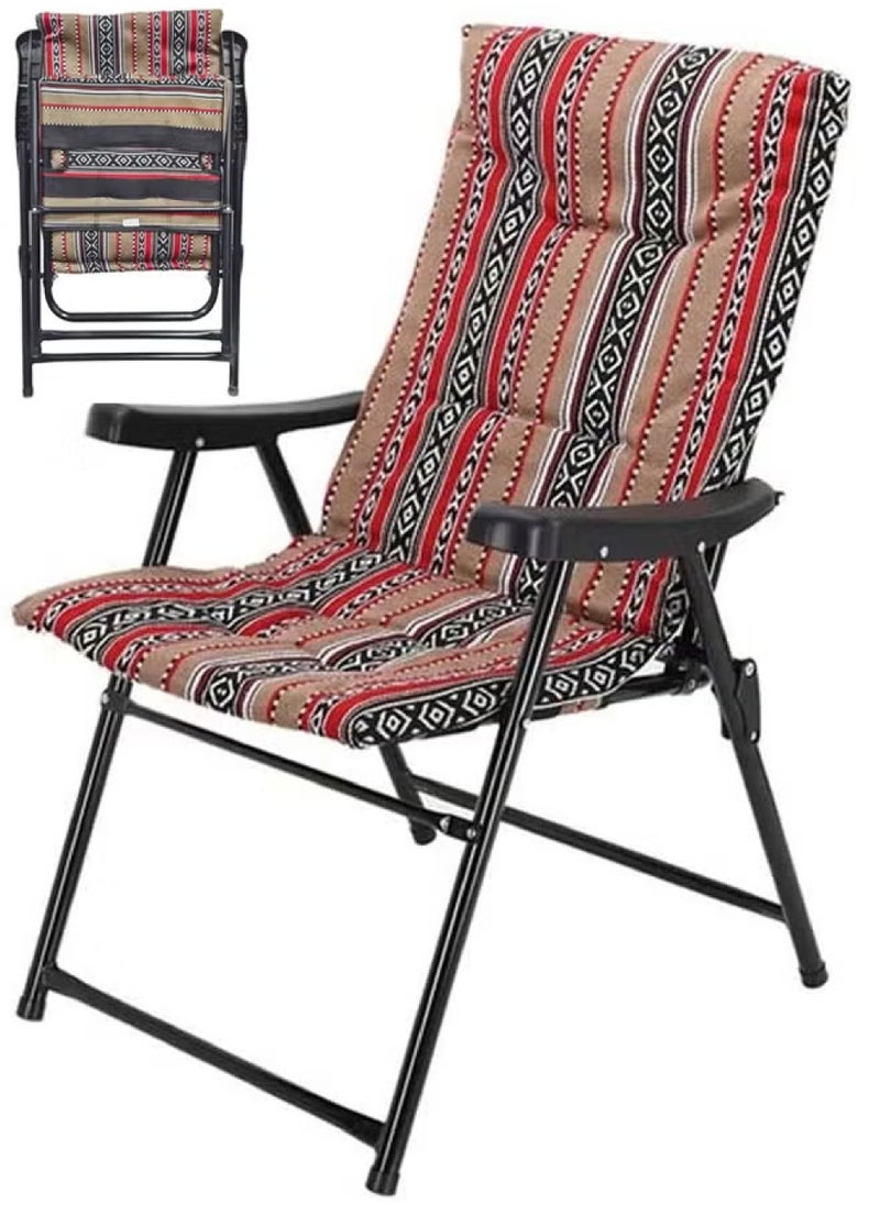 High Quality Padded Lightweight High Back Folding Camping Chair for Outdoor Beach Camping and Trekking