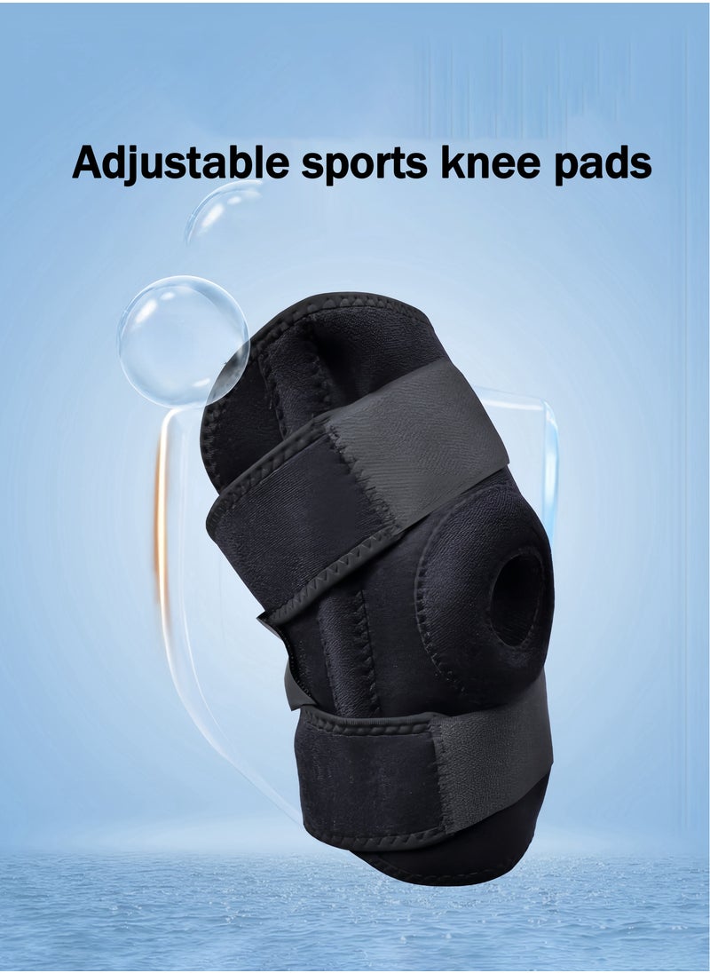 Professional Knee Pad Knee Support, Adjustable Compression Knee Support Bracket for Gym Sports Protection, Knee Pain Arthritis Joint Pain Relief Injury Recovery