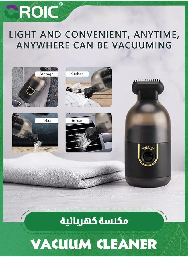 Black Hand Vacuum Cleaner, Girls Desktop Vacuum, Bed acaroid Removal, Wardrobe dust, Clean Keyboard/Piano/Bread Crumbs/Hair/dust Mini Car Cleaner