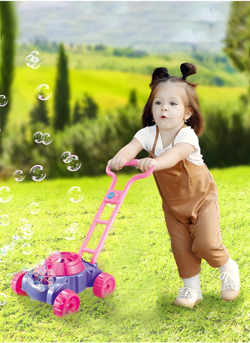 Bubble Lawn Mower for Toddlers,Bubbles Blowing Push Toys for Kids, Bubble Machine,Outside Toys for Toddlers,Electronic Bubble Blower Machine